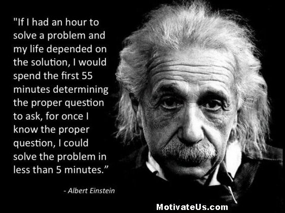 Pictire Of Einstein with Quote